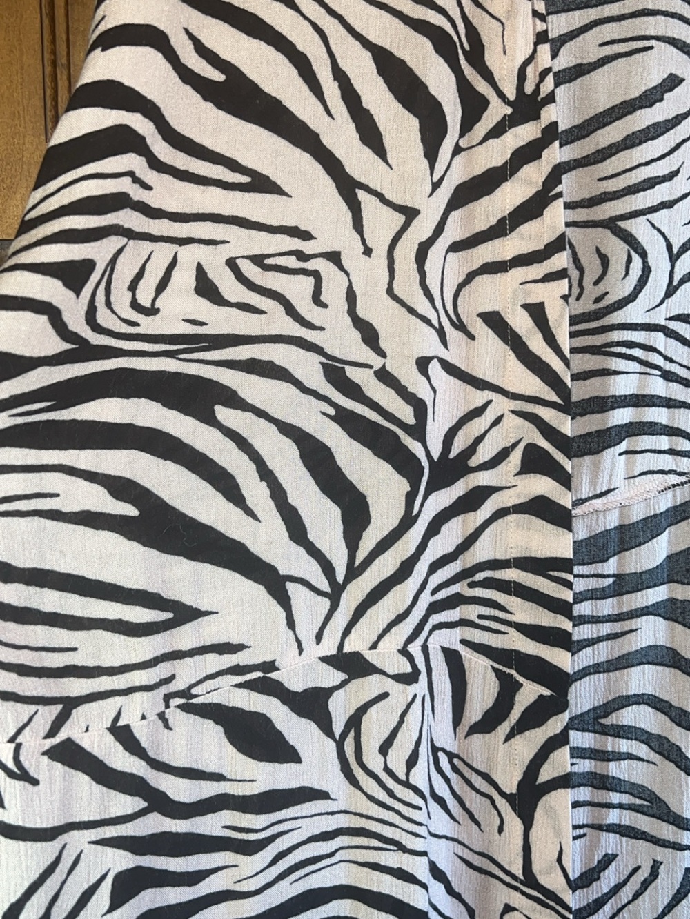 Xhilaration Zebra Print Kimono Cardigan Coverup L/XL - Picture 6 of 8